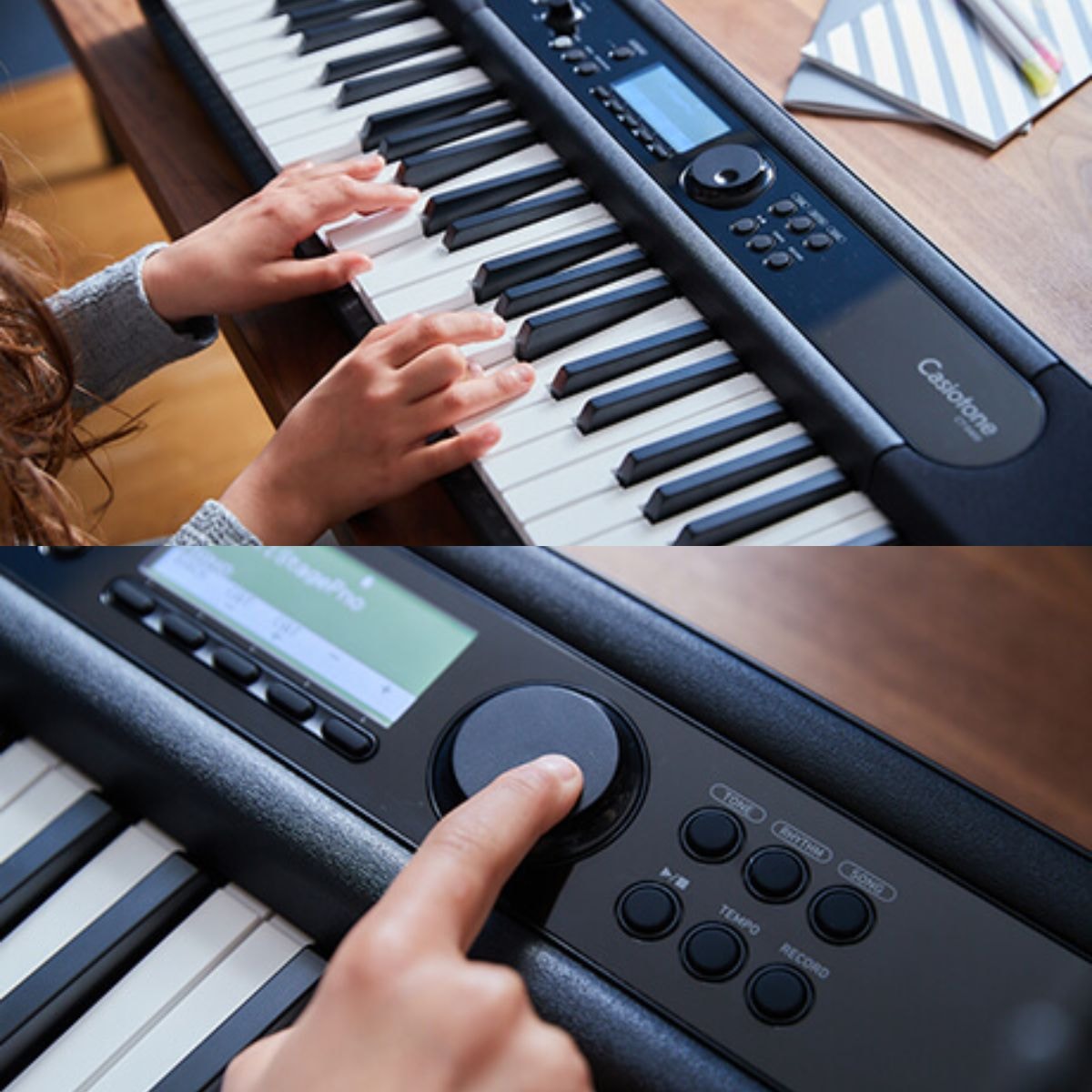 Teclado Casio Casiotone CT-S400 com 61 Teclas Sensitivas - Preto