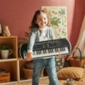 Teclado Portátil Infantil Casio Casiotone SA-81 com 44 Teclas