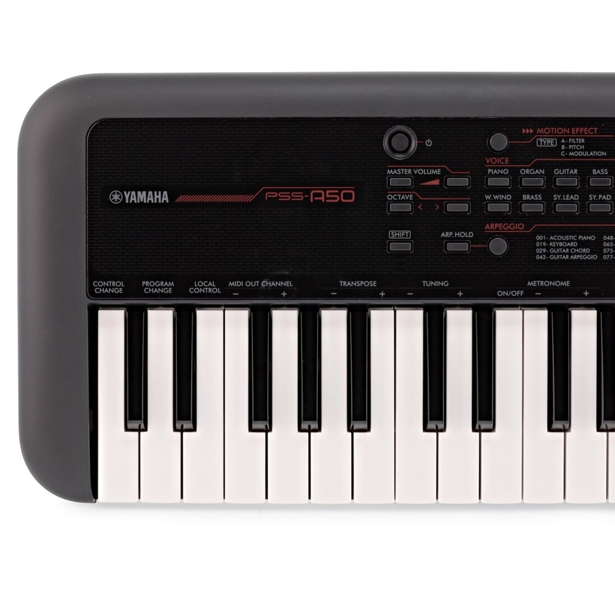 Teclado Portátil Yamaha PSS-A50 - Preto