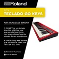 Teclado Roland Go Keys Go-61K - Vermelho