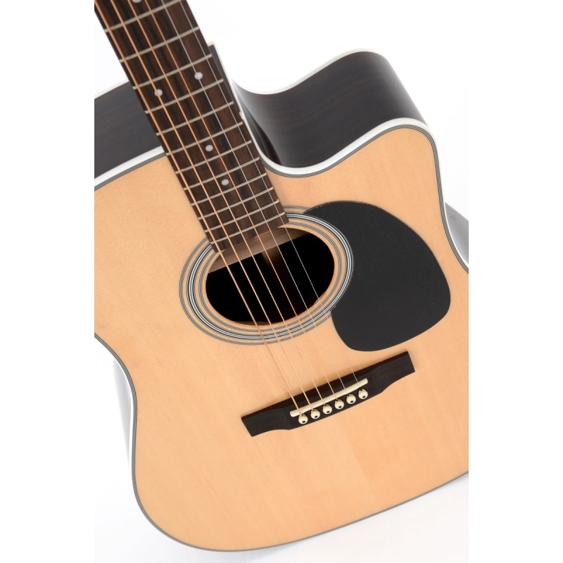 Violão Dreadnought Aço DRC 28E Folk Elétrico com Captação Fishman