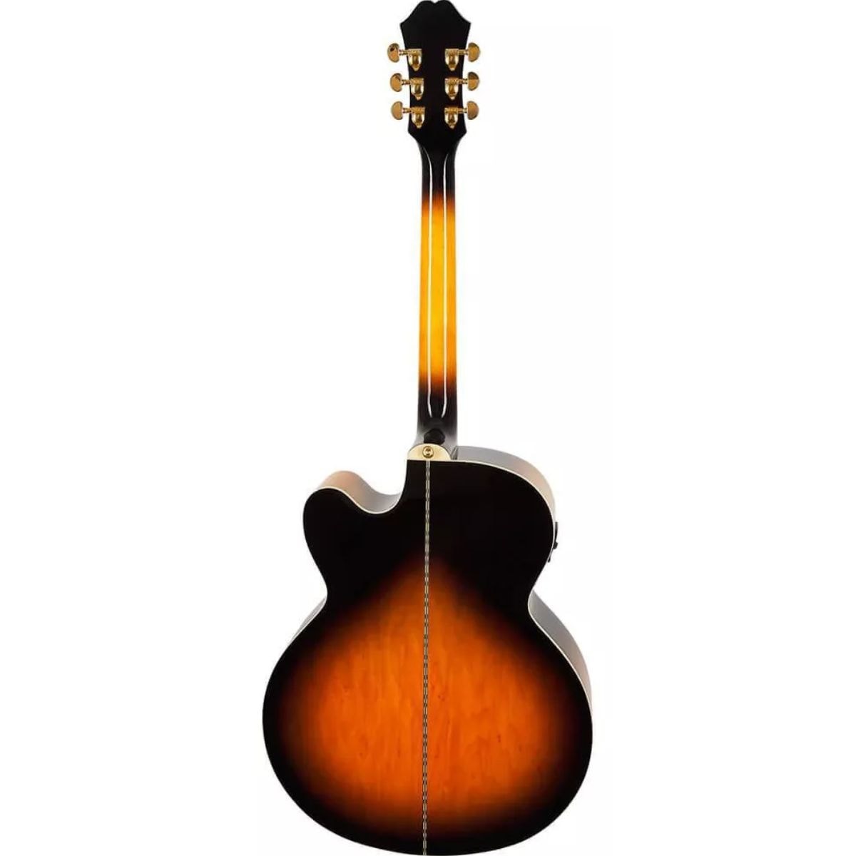 Violão Epiphone Jumbo Eletroacústico Aço J-200EC Studio - Vintage