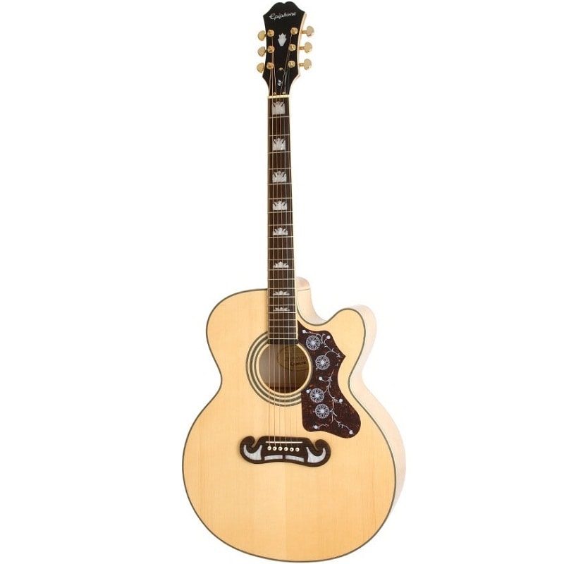 ギター Epiphone EJ-200 Violão Jumbo EJ200 CE Gold Natural
