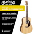 Violão Martin Eletroacústico Aço DX-2E Folk Dreadnought Captação Fishman MX com Capa