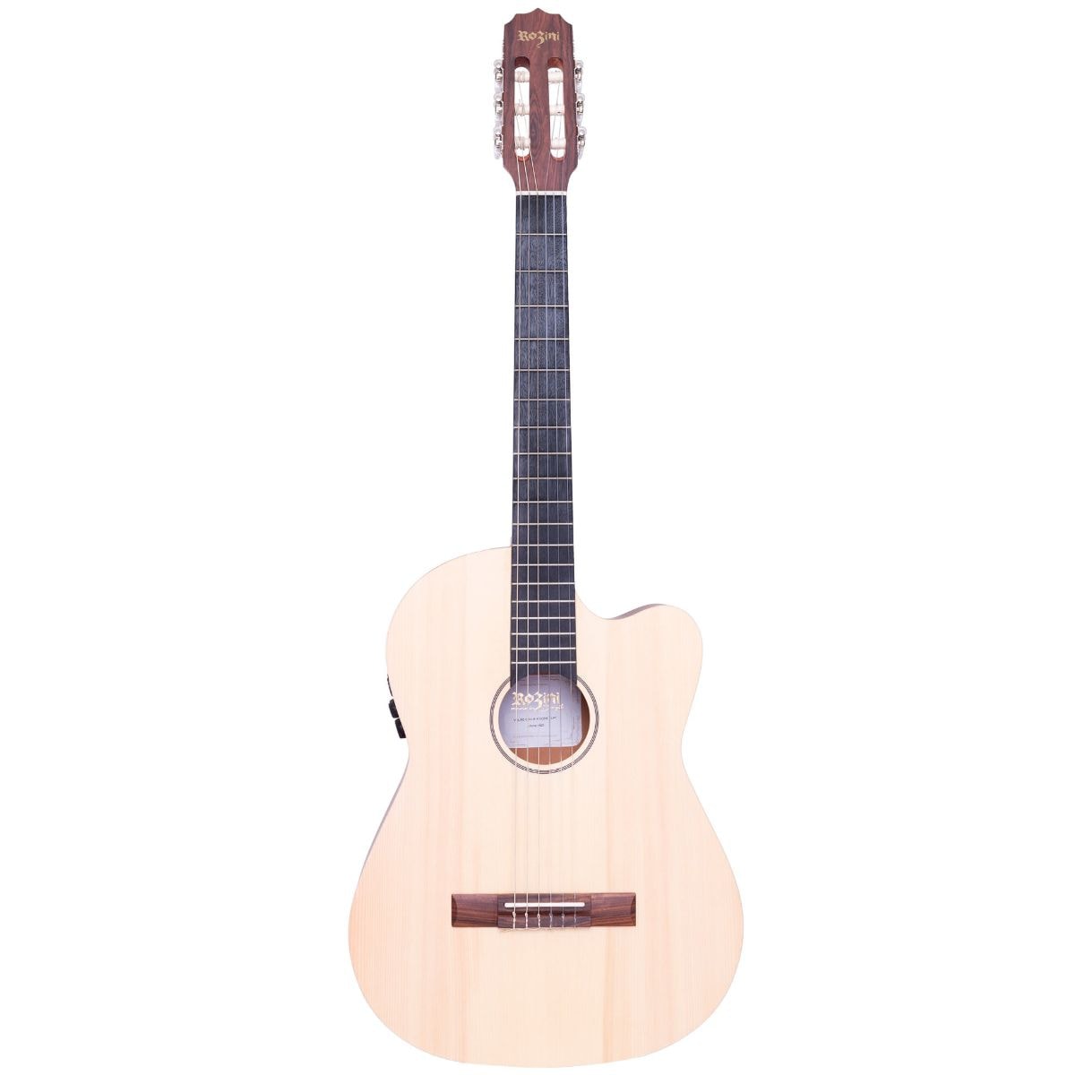 Violão Rozini Flat Nylon Eletroacústico Crude Woodie Imbuia RX518