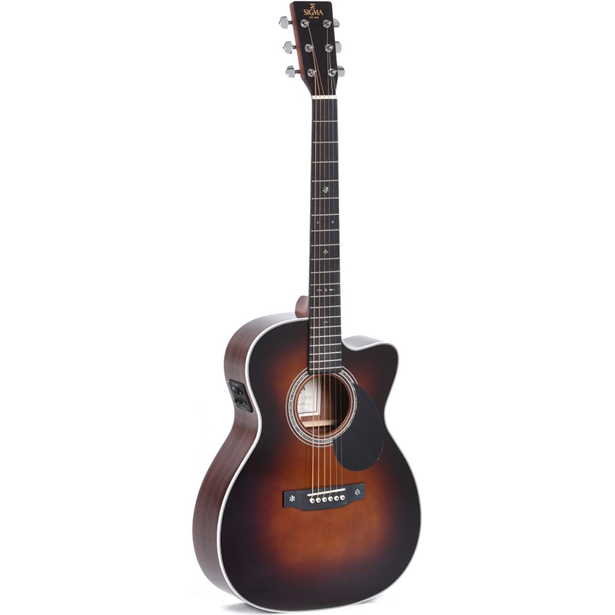 Violão Sigma Eletroacústico Aço OMTC-1E - Sunburst