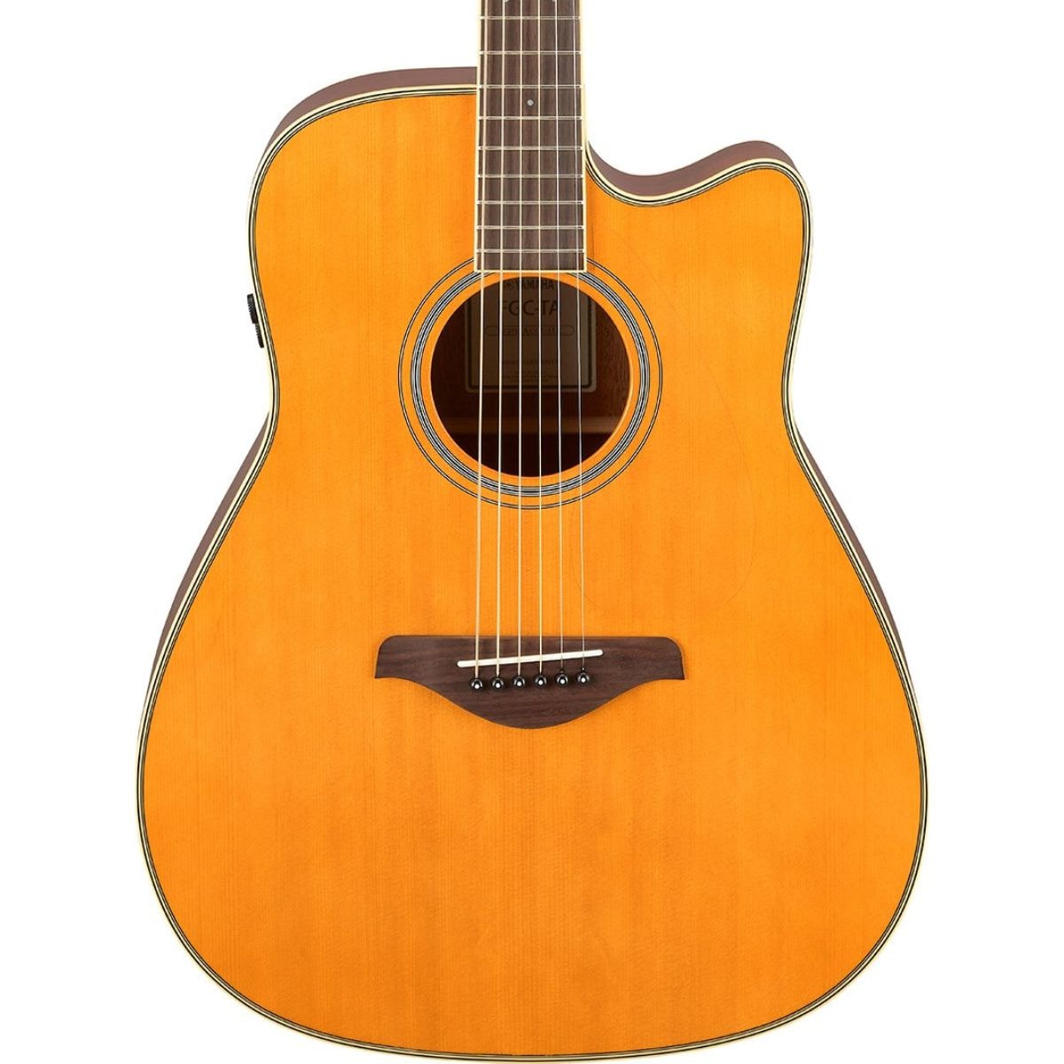 Violão Yamaha Aço Eletroácustico TransAcoustic FGC-TA com Reverb e
